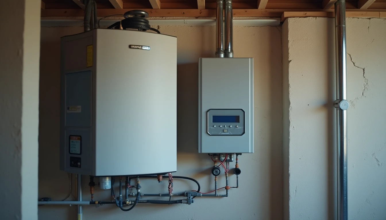 Inverter installation in basement, electrical connections to grid, bidirectional meter for photovoltaic system